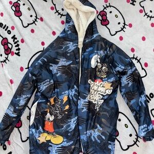 Disney Plush Camouflage Jacket with Mickey Mouse Vintage